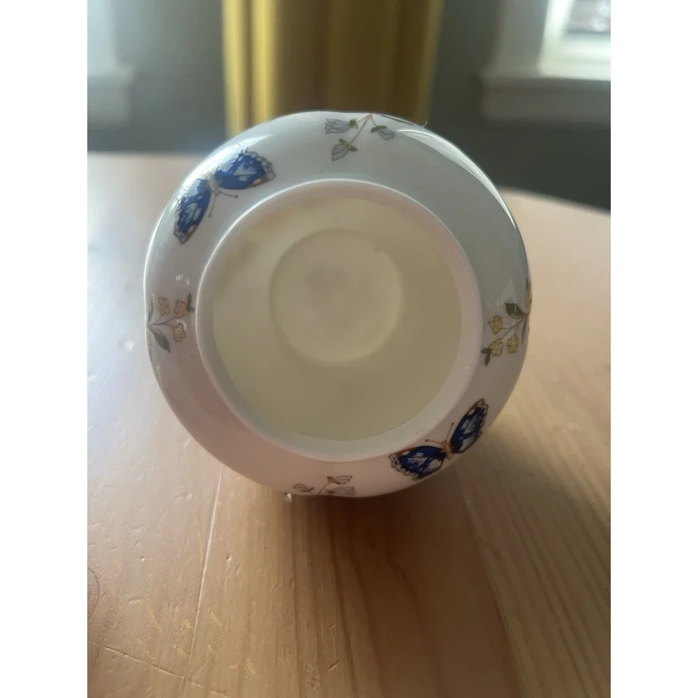 Aynsley Cottage Garden Fine Bone China Covered Ginger Jar Trinket Box England